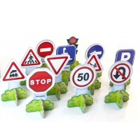 Set 12 Semne de circulatie mini - Miniland