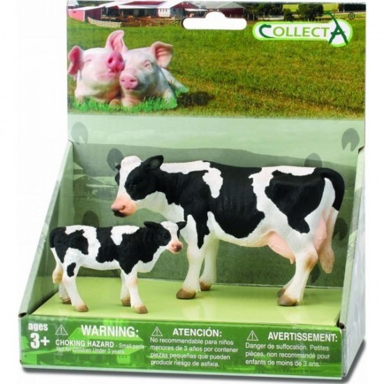 Set 2 figurine animale de ferma Collecta - Vaci