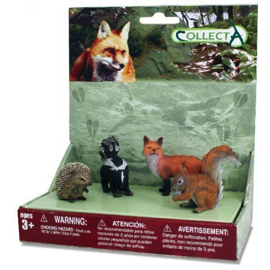 Set 4 figurine Animale din padure Collecta