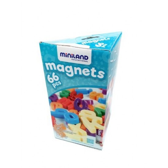 Set 66 litere mici magnetice - Miniland