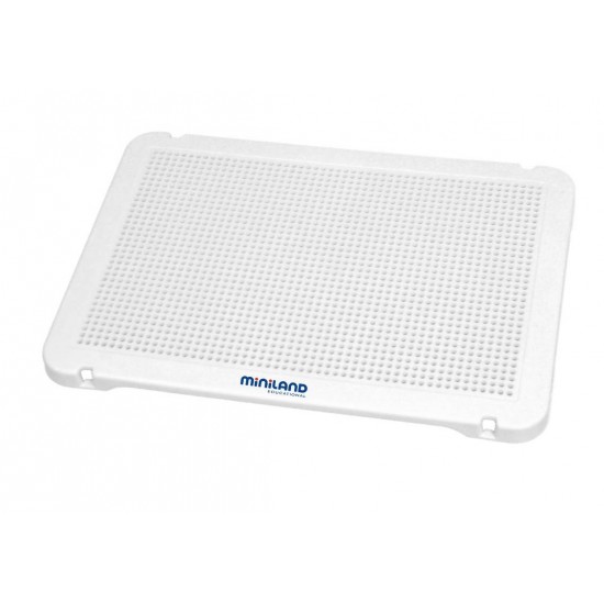 Set de 6 tablite albe pentru mozaic Miniland