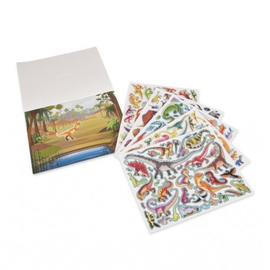 Set de abtibilduri reutilizabile Lumea Preistorica Melissa and Doug