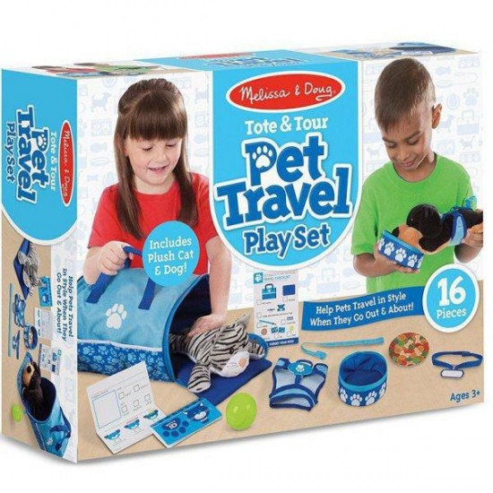 Set de joaca Melissa&Doug - Animalele de companie calatoresc