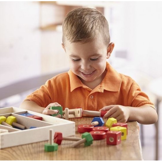 Set din lemn de construit cu suruburi