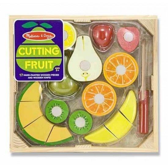 Set fructe lemn pentru taiat - Melissa & Doug