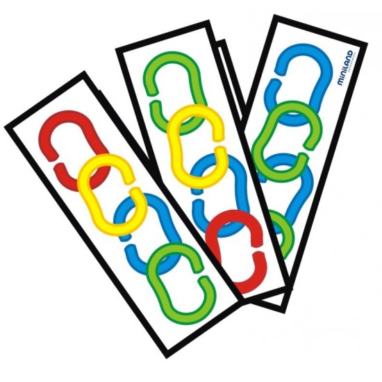 Zale din plastic pentru activitati de indemanare Miniland