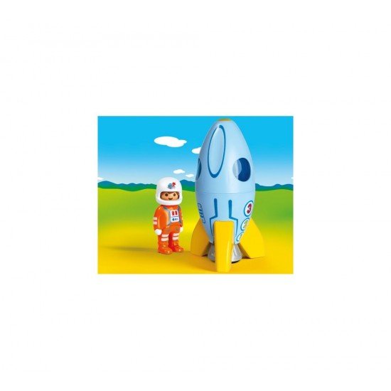 Playmobil 1.2.3 - Astronaut cu racheta