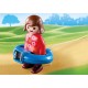 Playmobil 1.2.3 - Mama si fetita cu masinuta catel