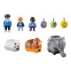 Playmobil 1.2.3 - Tren cu animalute