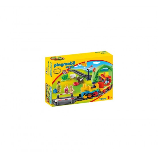 Playmobil 1.2.3 - Tren cu statie