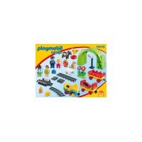 Playmobil 1.2.3 - Tren cu statie