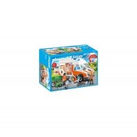 Playmobil City Life - Ambulanta cu lumini intermitente
