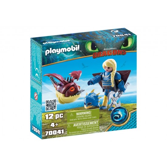 Playmobil Dragons - Astrid si Hobgobbler