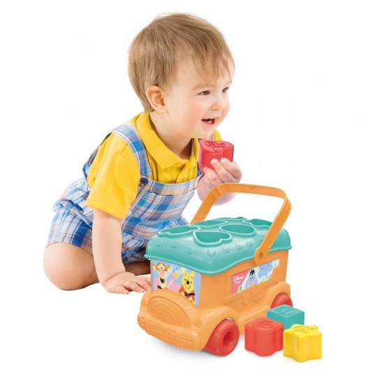 Jucarie bebelusi Autobuz de sortat forme Winnie Clementoni