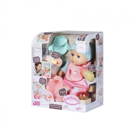 Papusa interactiva Baby Annabell 43 cm cu accesorii