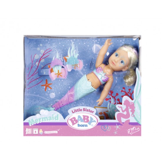 Papusa interactiva Sirena surioara Zapf 46 cm