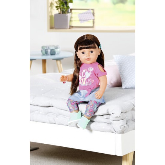 Papusa surioara interactiva satena Baby Born 43 cm