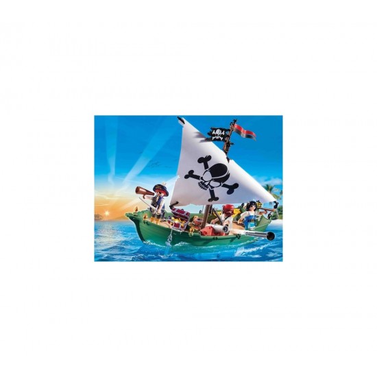 Playmobil Pirates - Barca piratilor cu motor