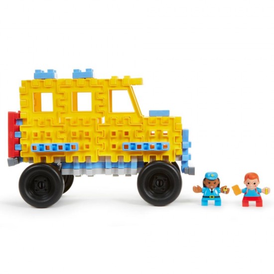 Set constructie Autobuz scolar 72 piese