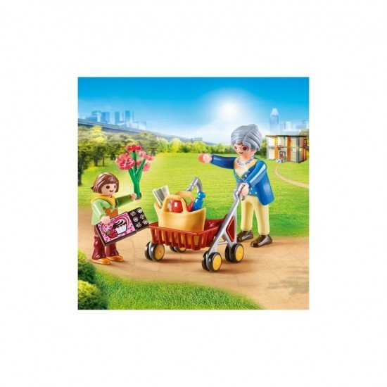 Playmobil City Life - Bunica si fetita