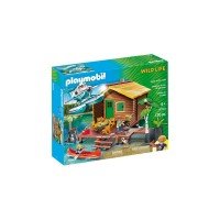 Playmobil Wild Life - Casuta de lemn pe lac
