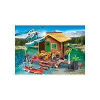 Playmobil Wild Life - Casuta de lemn pe lac