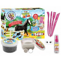 Set creativ plastilina cu figurina 3D calut Cloud Slime