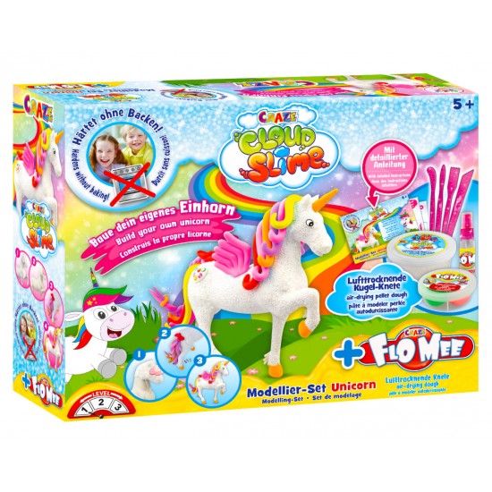 Set creativ cu unicorn si plastilina Cloud Slime