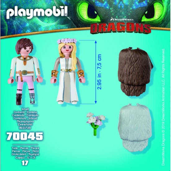 Cuplu regal Hiccup si Astrid Playmobil