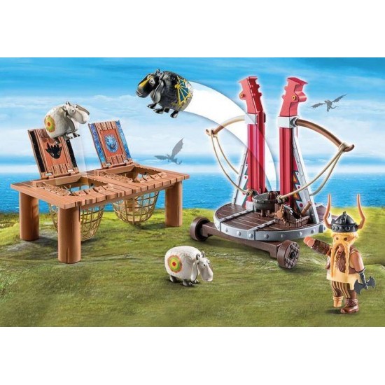 Playmobil Dragons - Gobber si lansatorul de oi