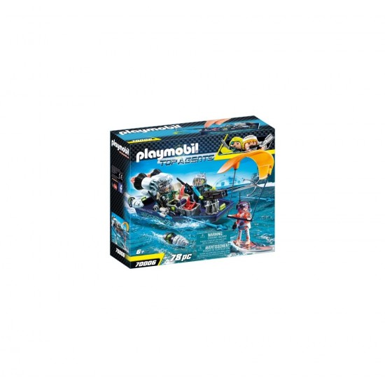 Playmobil Top Agents - Echipa S.H.A.R.K cu barca