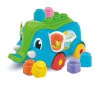 Jucarie bebe Elefantel cu cuburi Clementoni