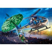 Playmobil City Action - Elicopter de politie si parasutist