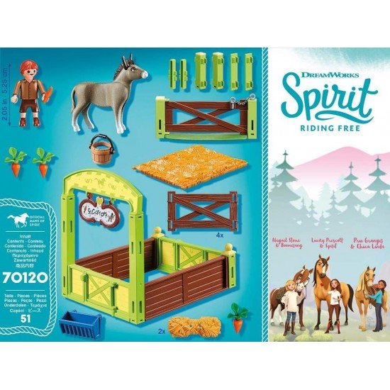 Grajd si copil cu morcovi Playmobil Spirit