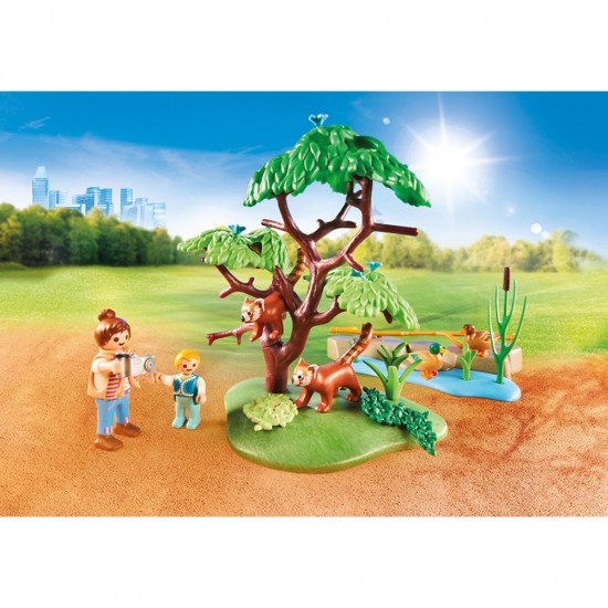 Playmobil Family Fun - Habitatul Panda rosu