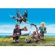 Playmobil Dragons - Hiccup, Astrid si pui de dragon