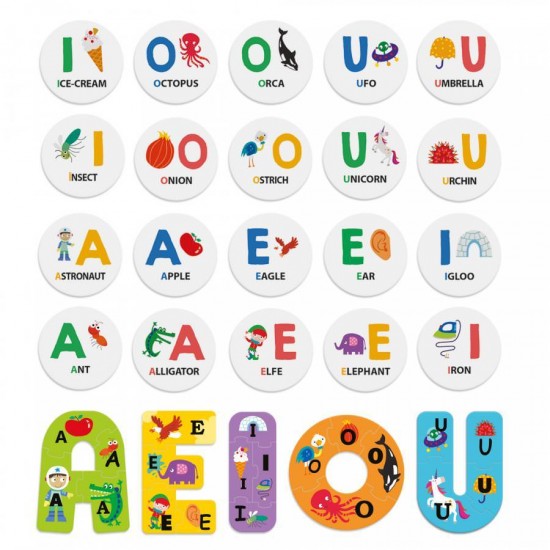 Joc educativ Headu - Sa invatam vocalele