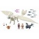 Playmobil Dragons - Light Fury, pui de dragon si copii