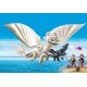 Playmobil Dragons - Light Fury, pui de dragon si copii