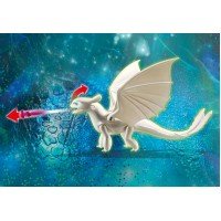 Playmobil Dragons - Light Fury, pui de dragon si copii