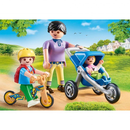 Playmobil City Life - Mama cu copii
