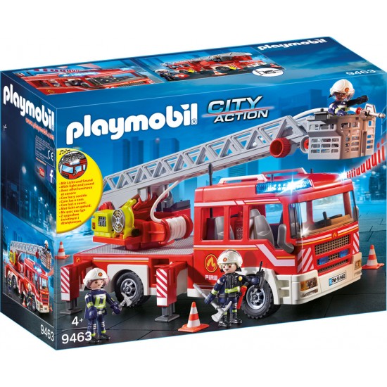 Playmobil City Action - Masina de pompieri cu scara