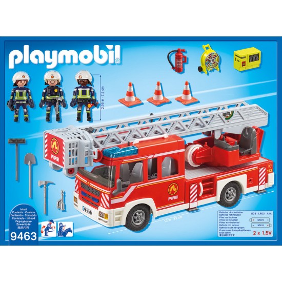 Playmobil City Action - Masina de pompieri cu scara