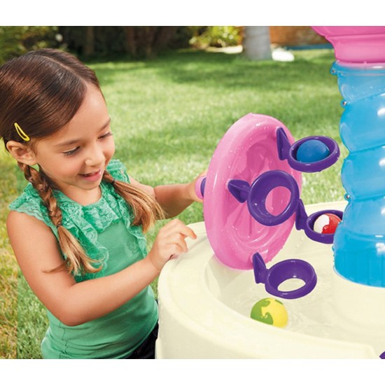 Masuta de joaca roz cu apa - spirala