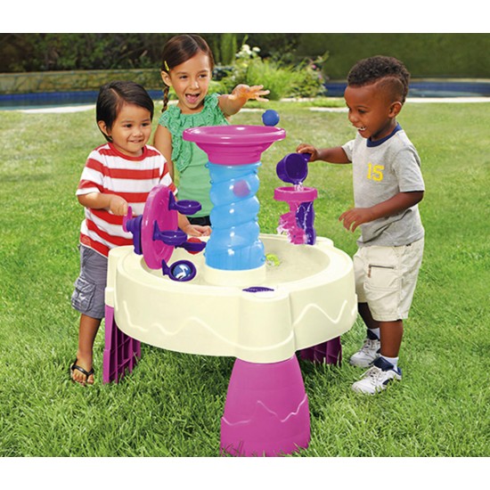 Masuta de joaca roz cu apa - spirala