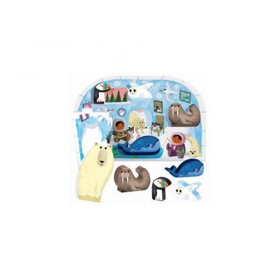 Primul meu puzzle Montessori - Polul Nord