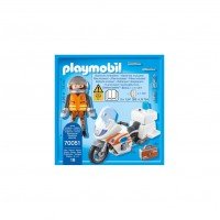Playmobil City Life - Motocicleta de urgenta cu lumini