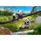 Set figurine Playmobil Family Fun - Panda cu pui