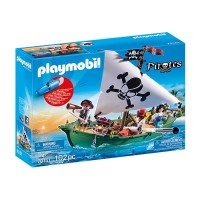 Playmobil Pirates - Barca piratilor cu motor