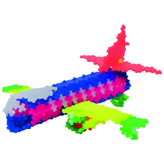 Set constructie Plus-Plus Neon 3 in 1 - 480 piese